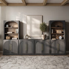 Jagger Wood Door Entertainment Center Wall Unit (6-Piece)