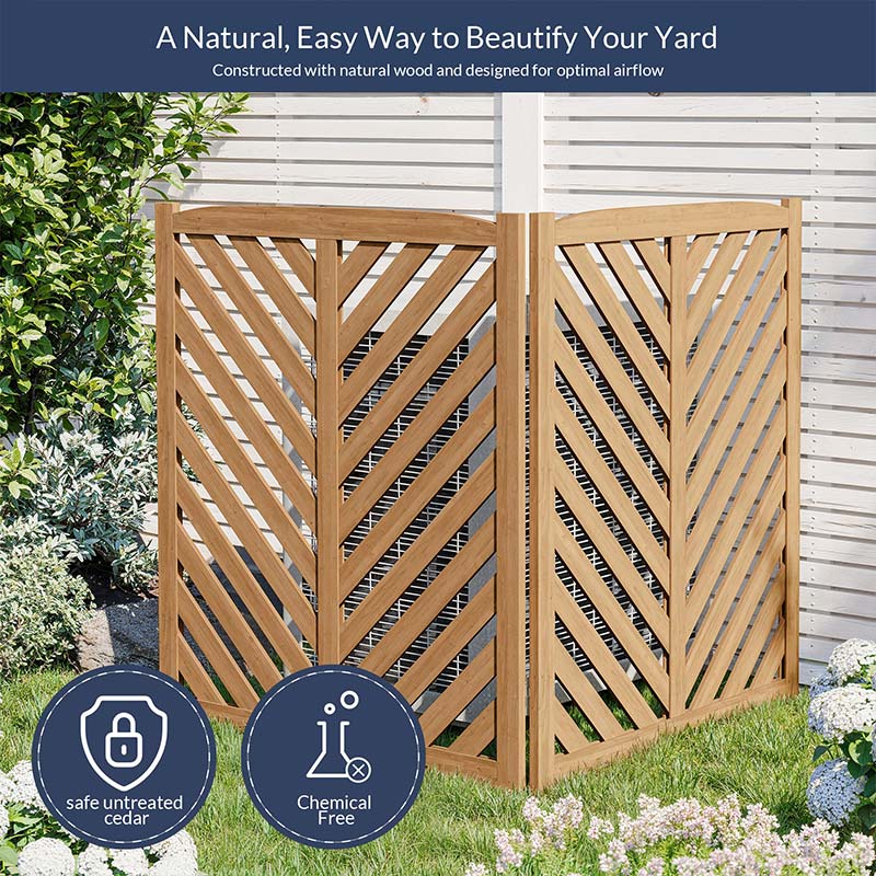 Wooden Outdoor Privacy Fence Panels