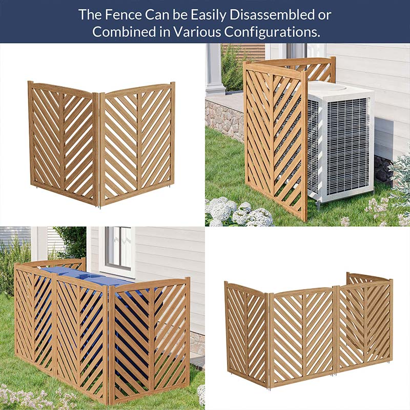 Wooden Outdoor Privacy Fence Panels