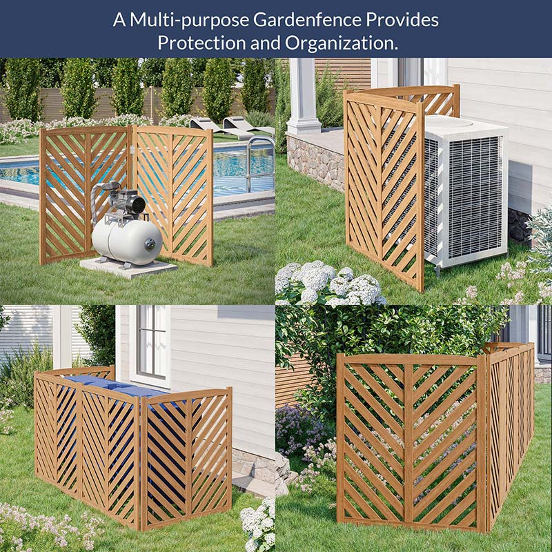 Wooden Outdoor Privacy Fence Panels