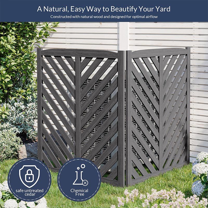Wooden Outdoor Privacy Fence Panels