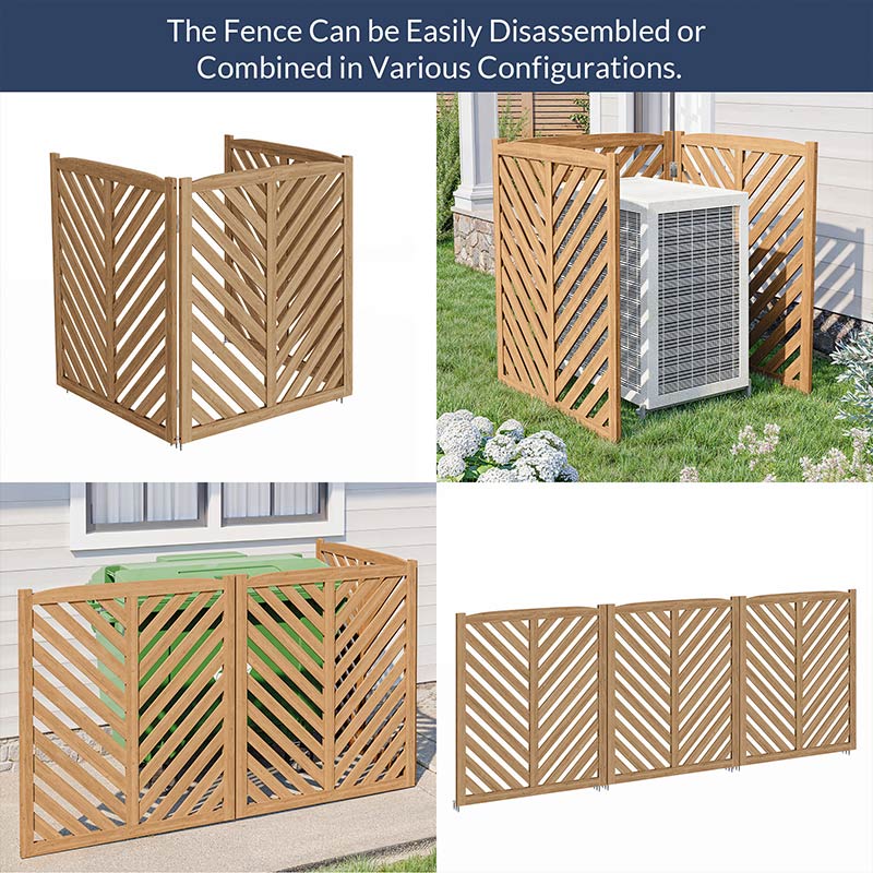 Wooden Outdoor Privacy Fence Panels