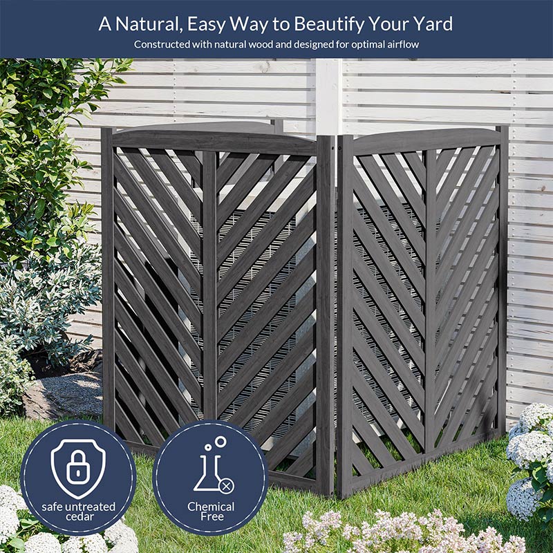 Wooden Outdoor Privacy Fence Panels