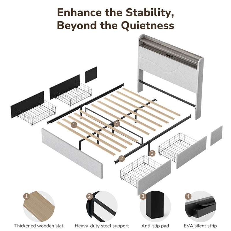 Cove Bed with Drawer