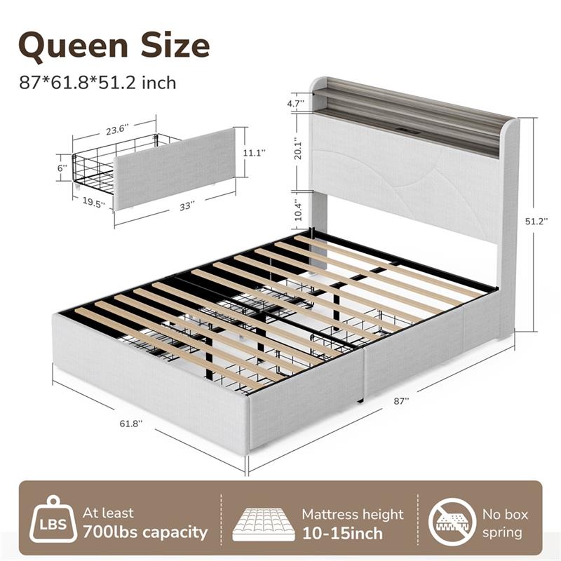 Cove Bed with Drawer