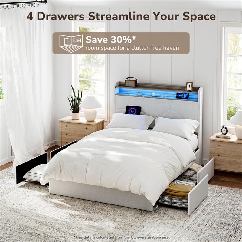 Cove Bed with Drawer