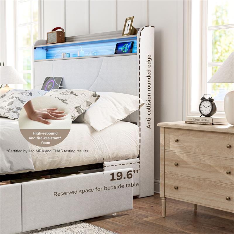 Cove Bed with Drawer