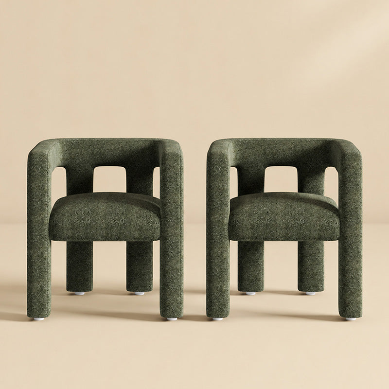 Lisbon Bouclé Upholstered Barrel Accent Chair (Set of 2)