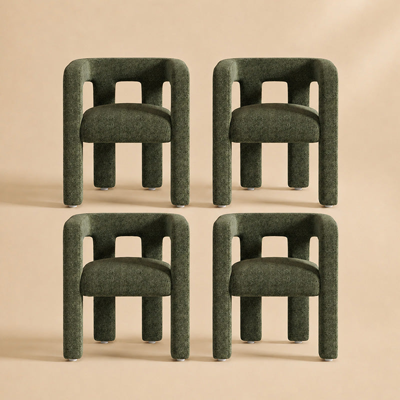 Lisbon Bouclé Upholstered Barrel Accent Chair (Set of 4)