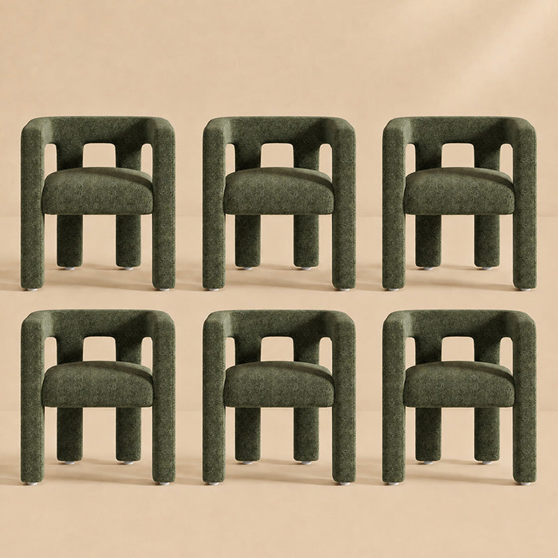Lisbon Bouclé Upholstered Barrel Accent Chair (Set of 6)