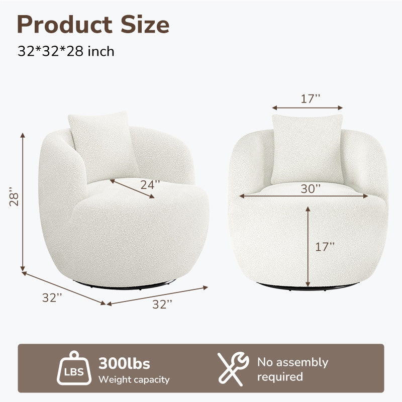 Francisco Swivel Barrel Chair