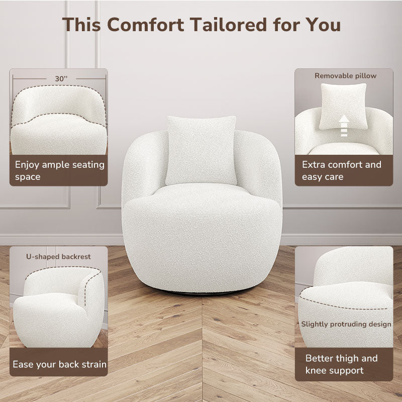 Francisco Swivel Barrel Chair