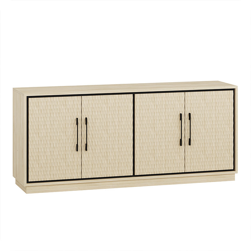 65-Inch Embossed Buffet Cabinet with Storage