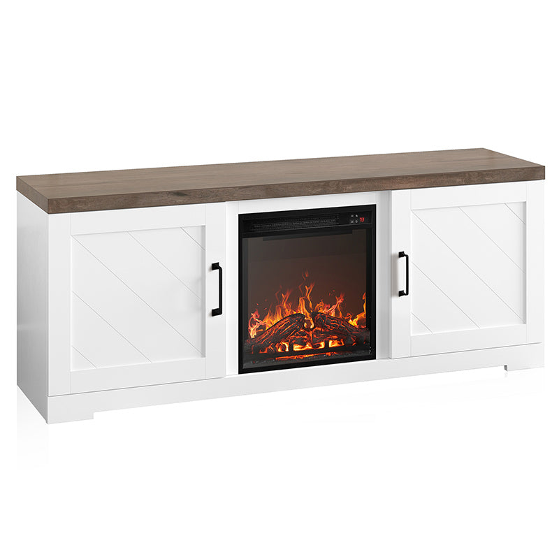 Hilo 58" Rustic Fireplace TV Stand