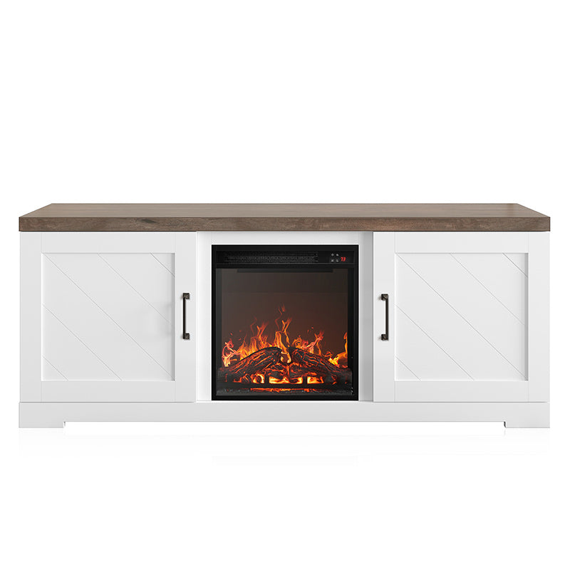 Hilo 58" Rustic Fireplace TV Stand