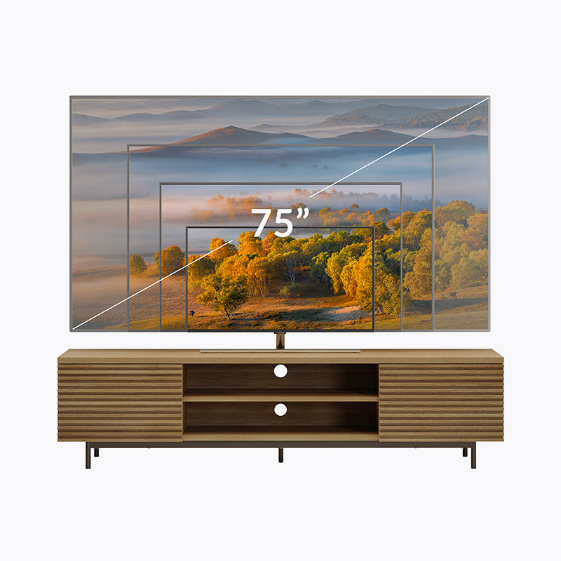 Colemen Mid Century Modern TV Stand for TVs up to 75″