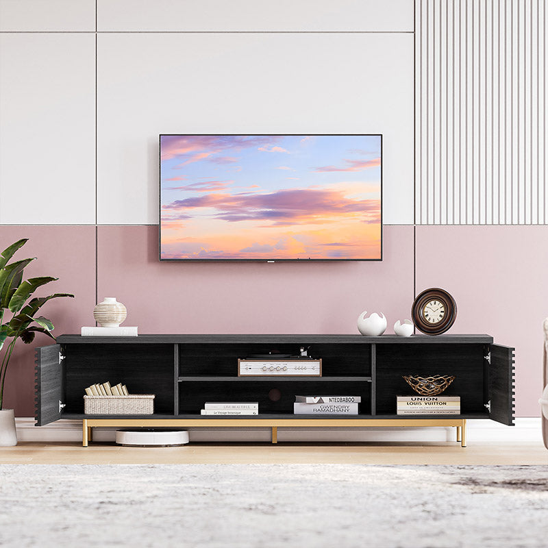 Colemen Mid Century Modern TV Stand for TVs up to 75″