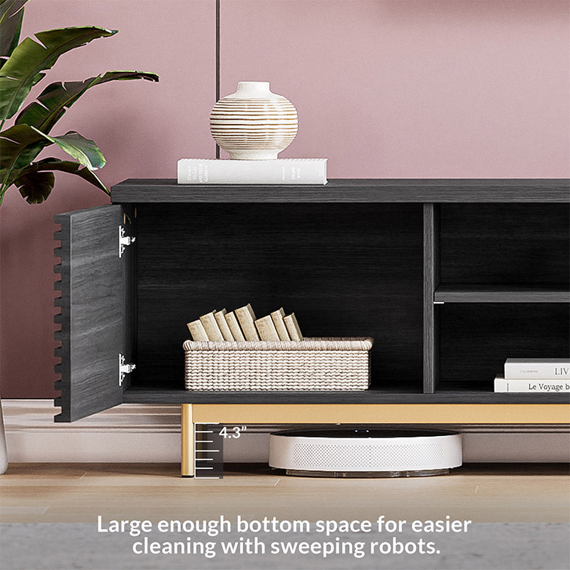 Colemen Mid Century Modern TV Stand for TVs up to 75″