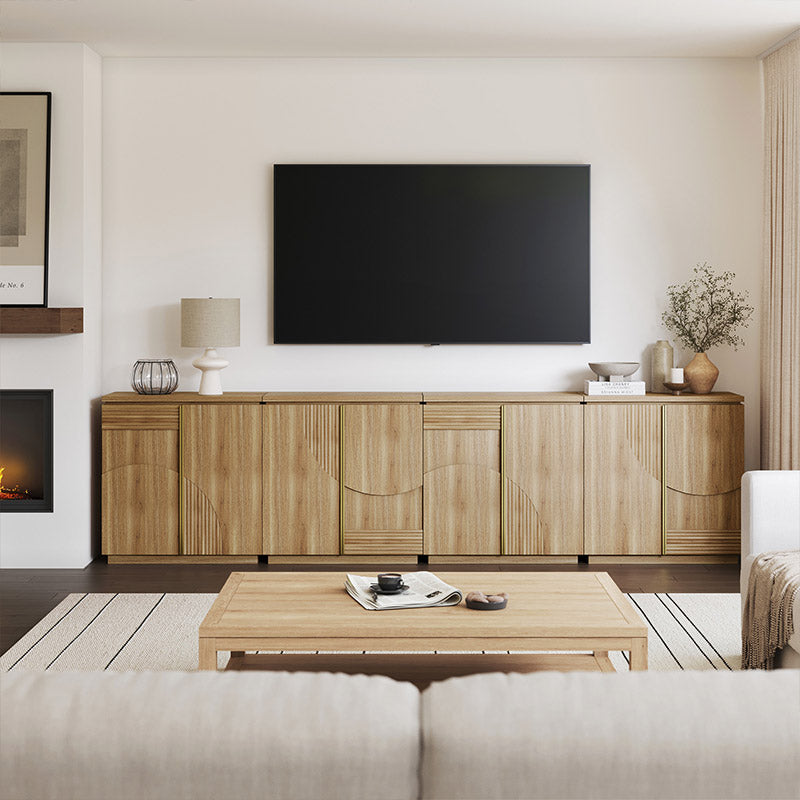 31" Geometric Arched Doors Modular Sideboards (Set of 4)