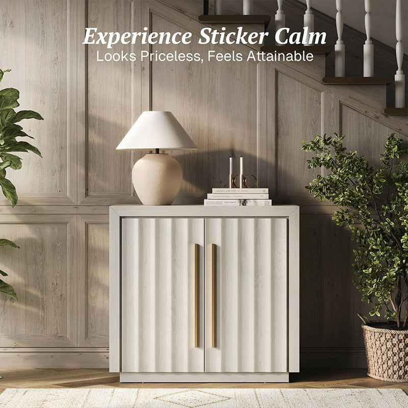 Libra Modern White Small Sideboard