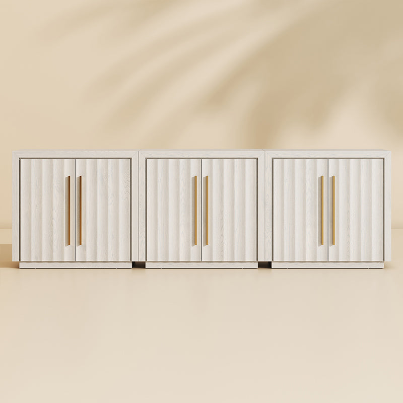 Libra Modern White Small Sideboard (Set of 3)