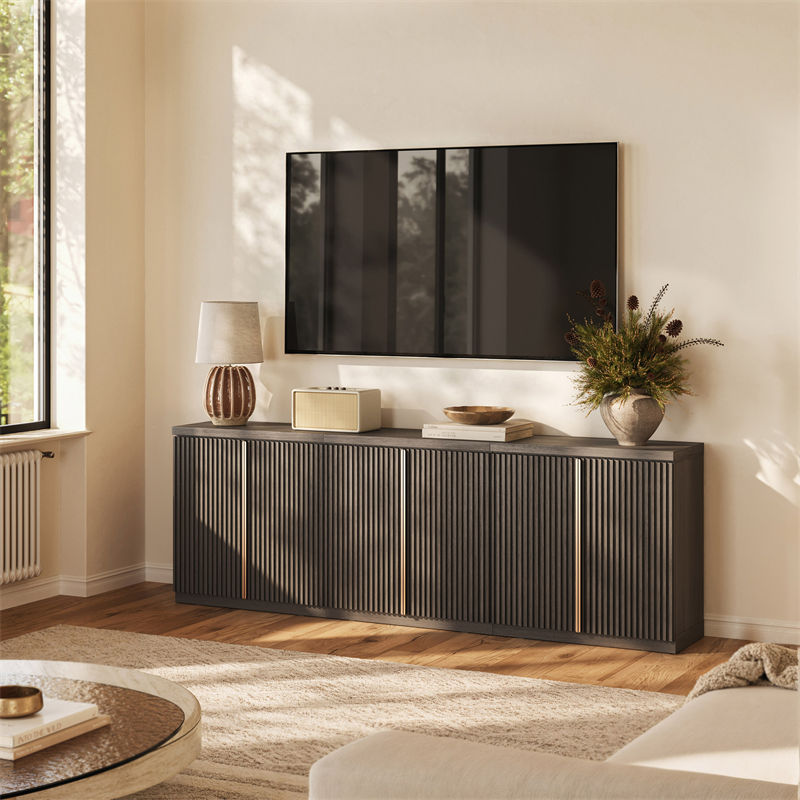 Westmont 3-Piece Modular Fluted Sideboard Storage Cabinet