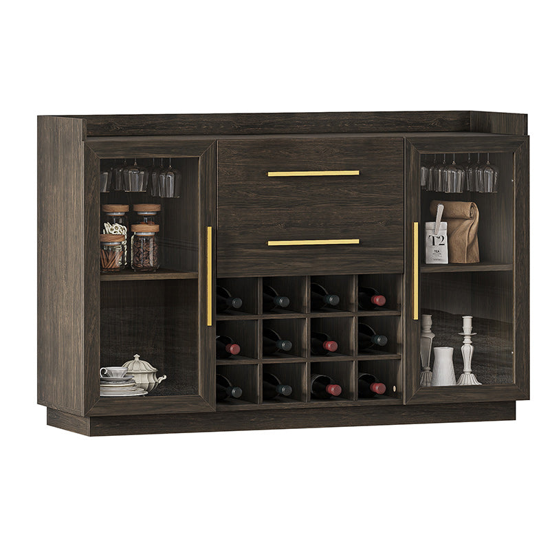 55" Wine Cabinet, Sideboard Buffet with Wine Rack