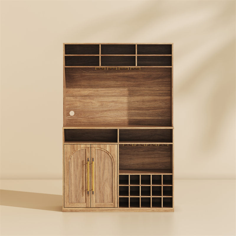 Jagger 72" Tall Bar Cabinet with Hutch