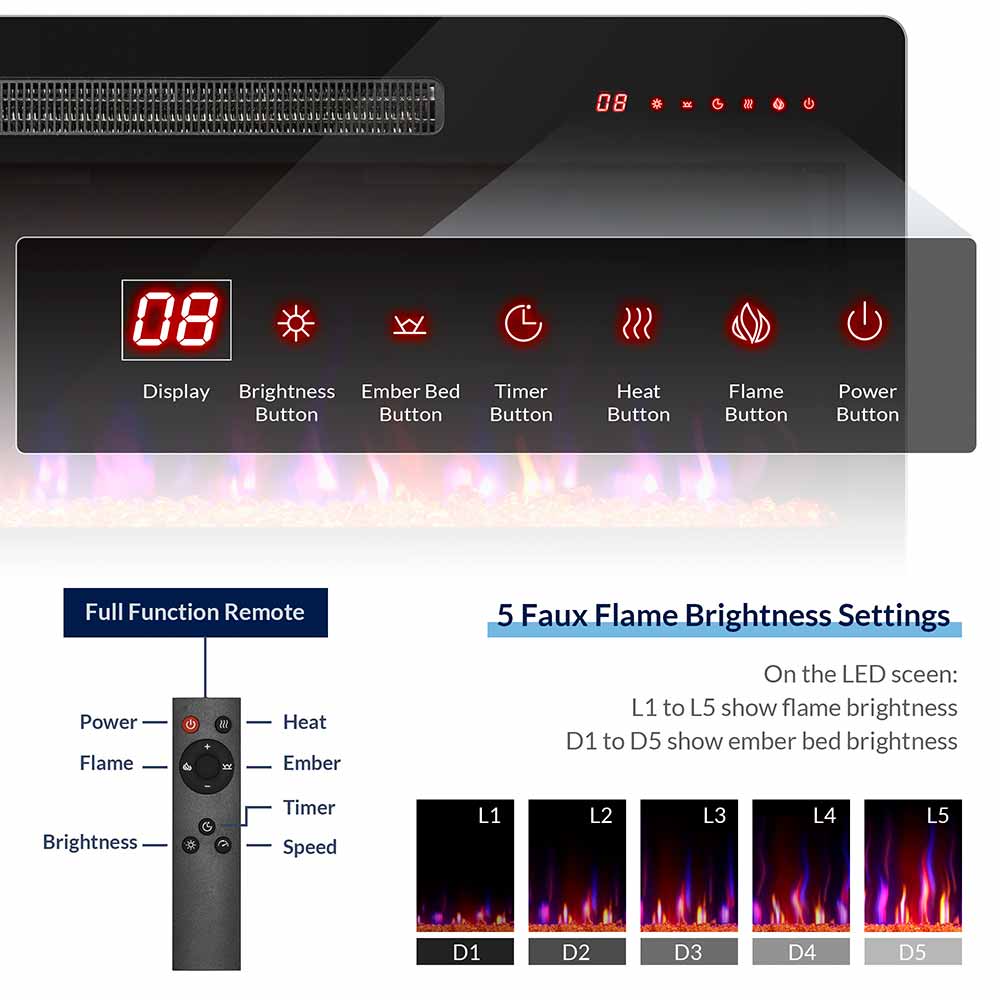 36"Fireplace Heater