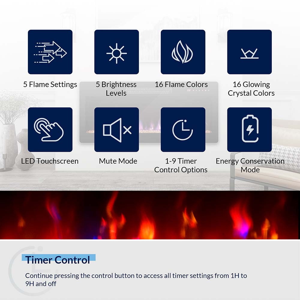 36"Fireplace Heater