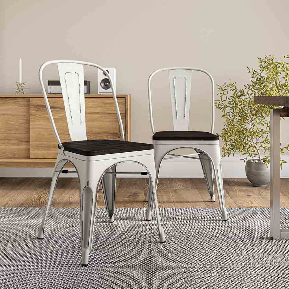 Alexander Dining Chair w/ Wood Seat (Set of 4)