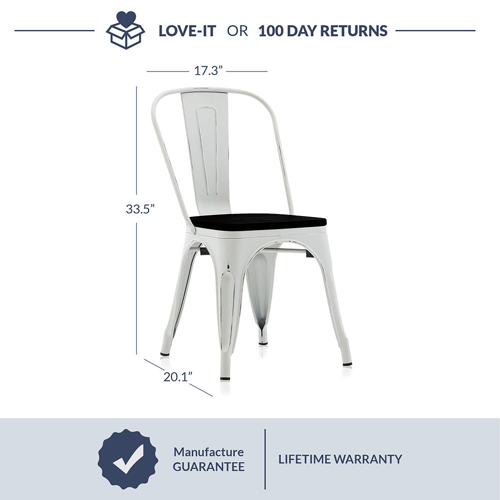 Alexander Dining Chair w/ Wood Seat (Set of 4)