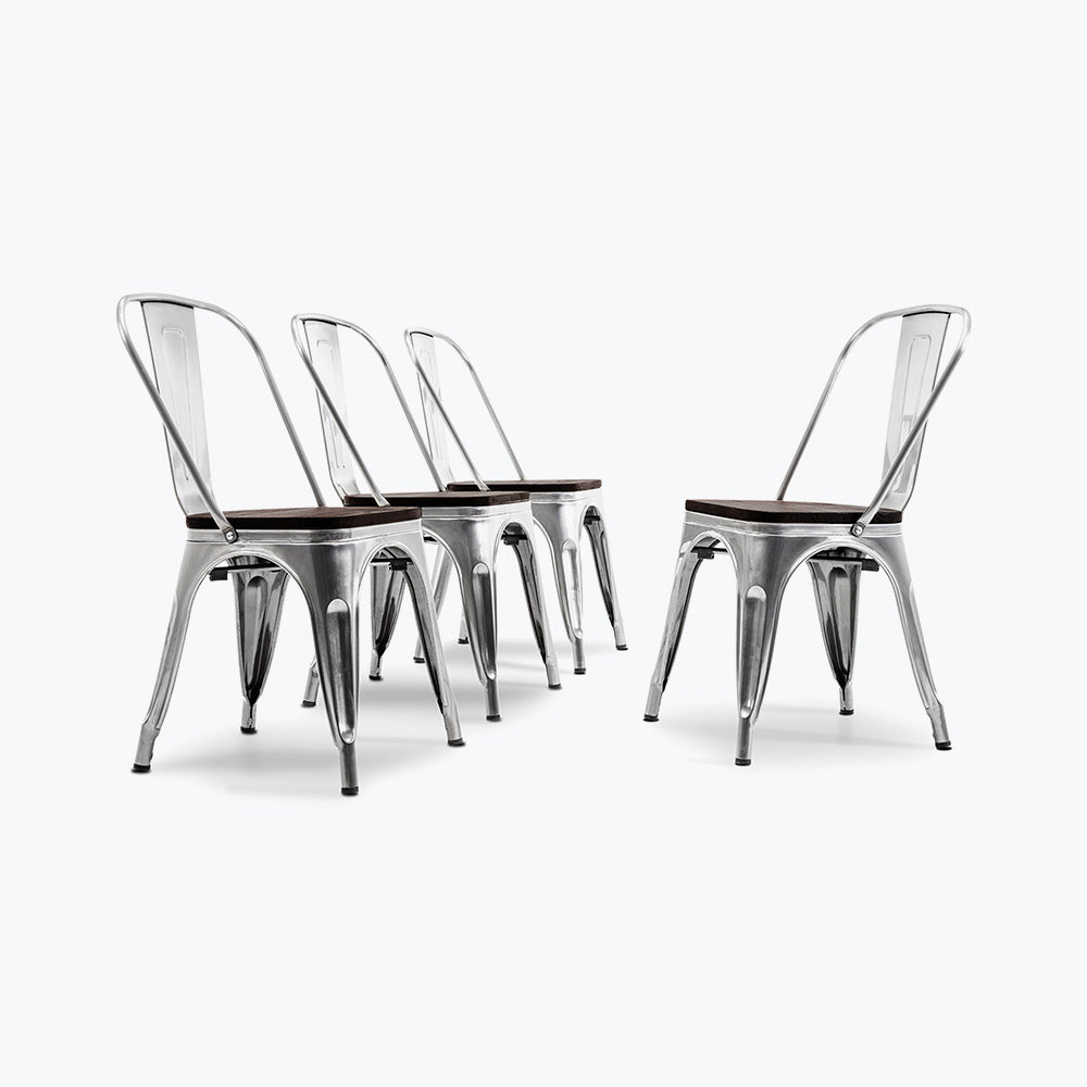 Alexander Dining Chair w/ Wood Seat (Set of 4)