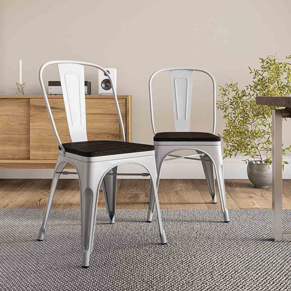 Alexander Dining Chair w/ Wood Seat (Set of 4)