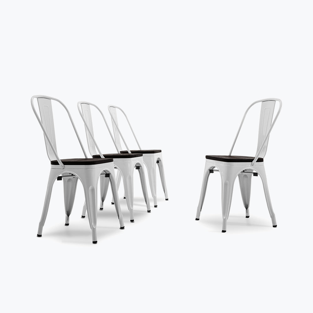 Alexander Dining Chair w/ Wood Seat (Set of 4)
