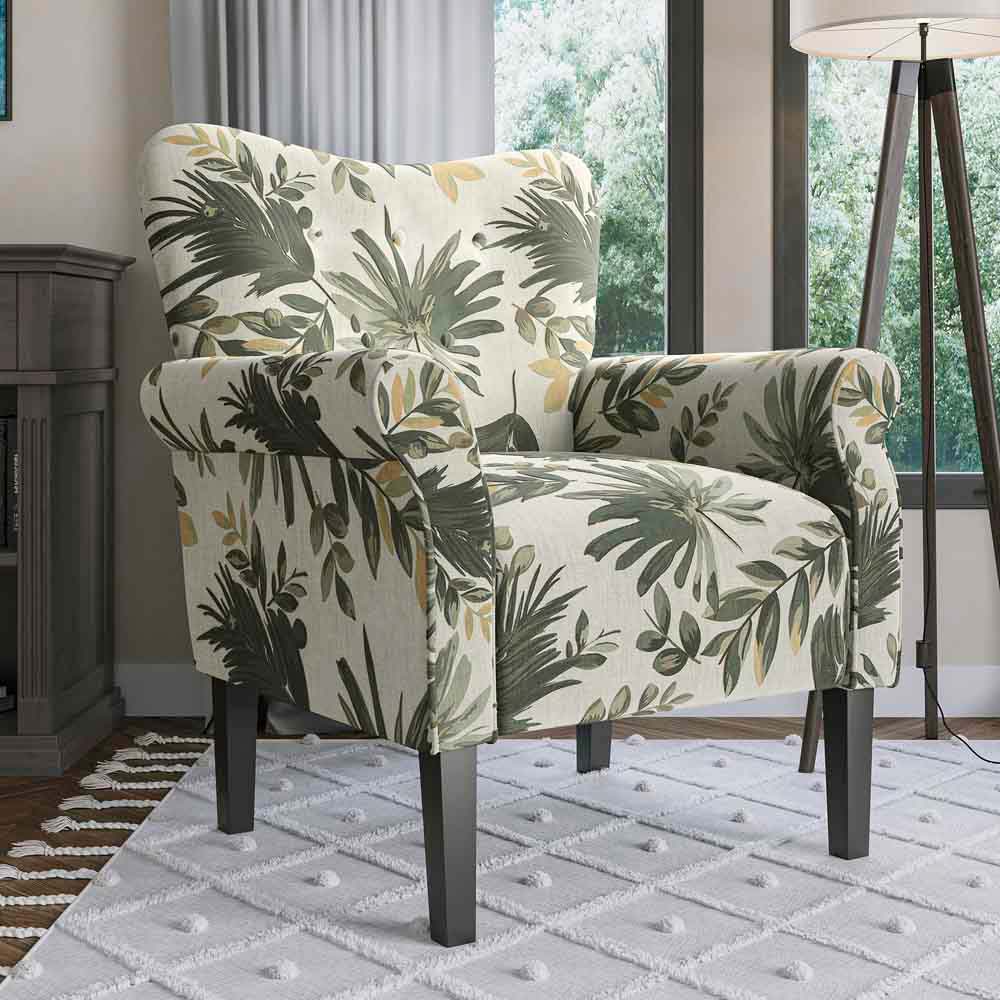 Allston High Back Upholstered Accent Armchair
