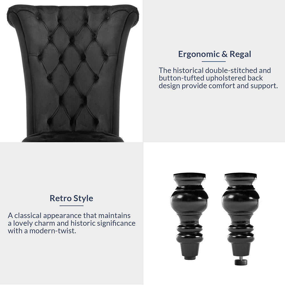 Tufted High Back Accent Chair