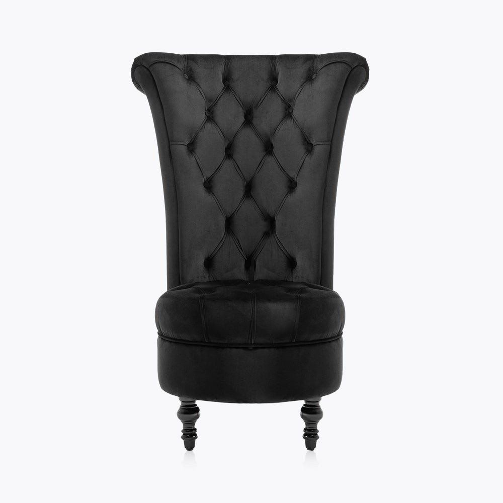 Tufted High Back Accent Chair