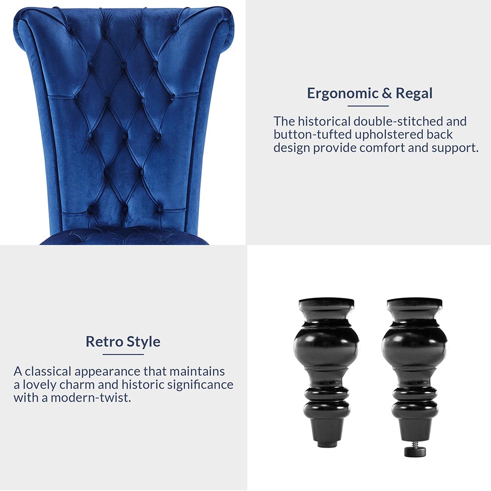 Tufted High Back Accent Chair