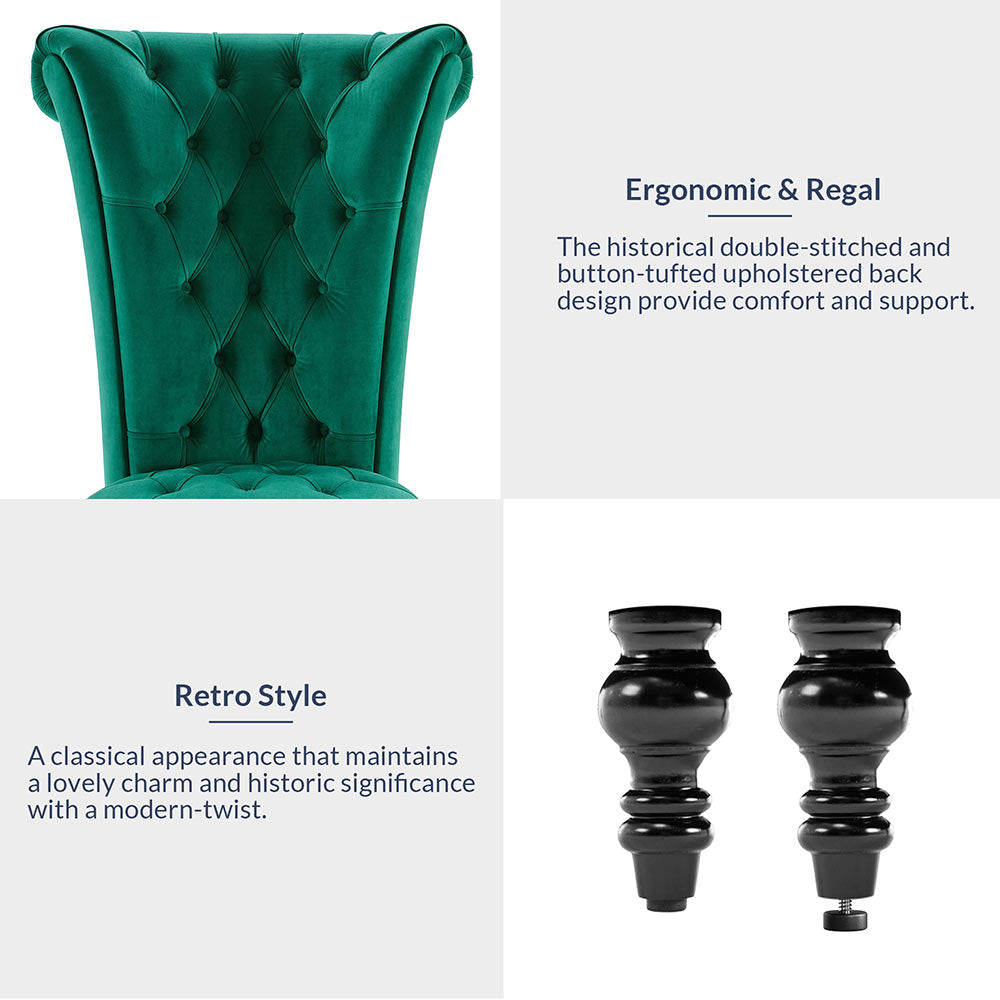 Tufted High Back Accent Chair