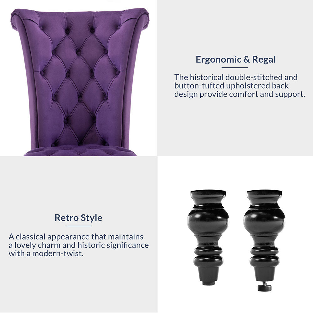 Tufted High Back Accent Chair