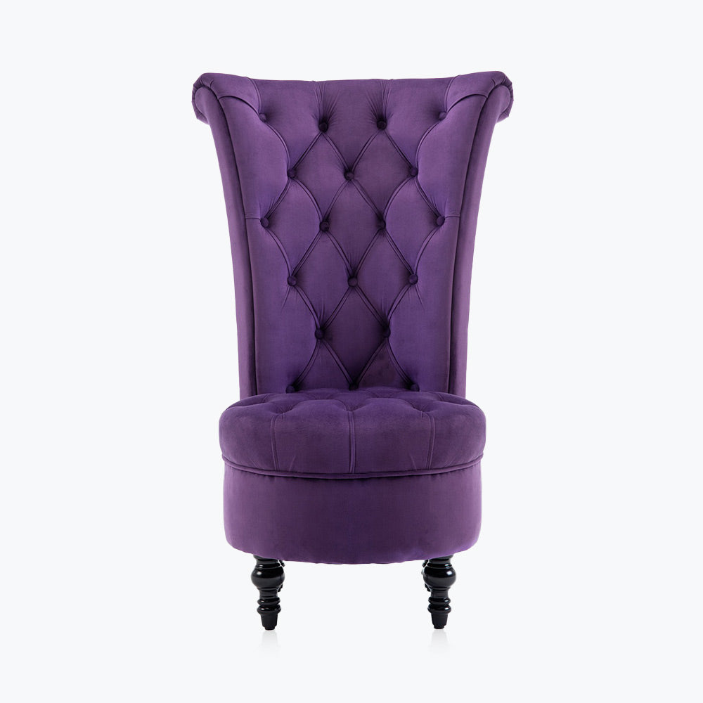 Tufted High Back Accent Chair