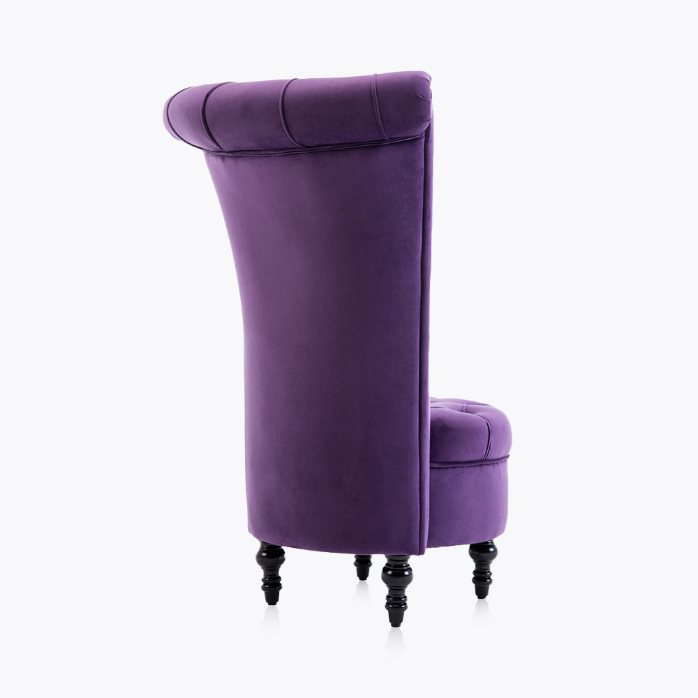 Tufted High Back Accent Chair