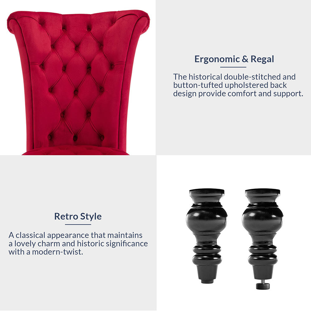 Tufted High Back Accent Chair