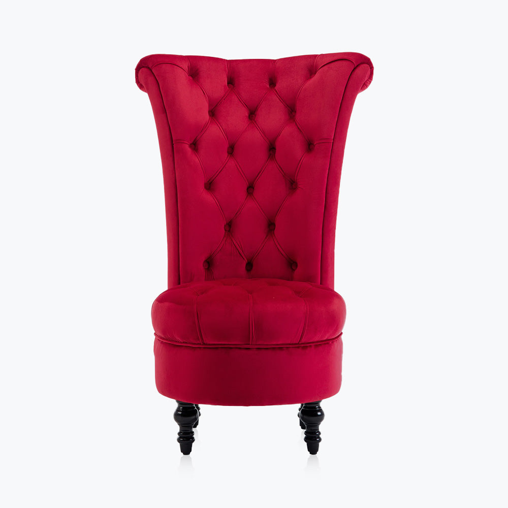 Tufted High Back Accent Chair