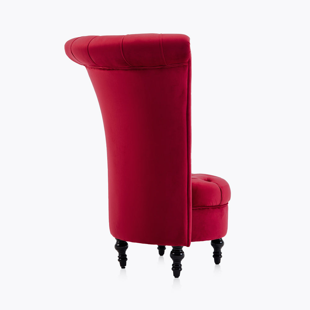 Tufted High Back Accent Chair
