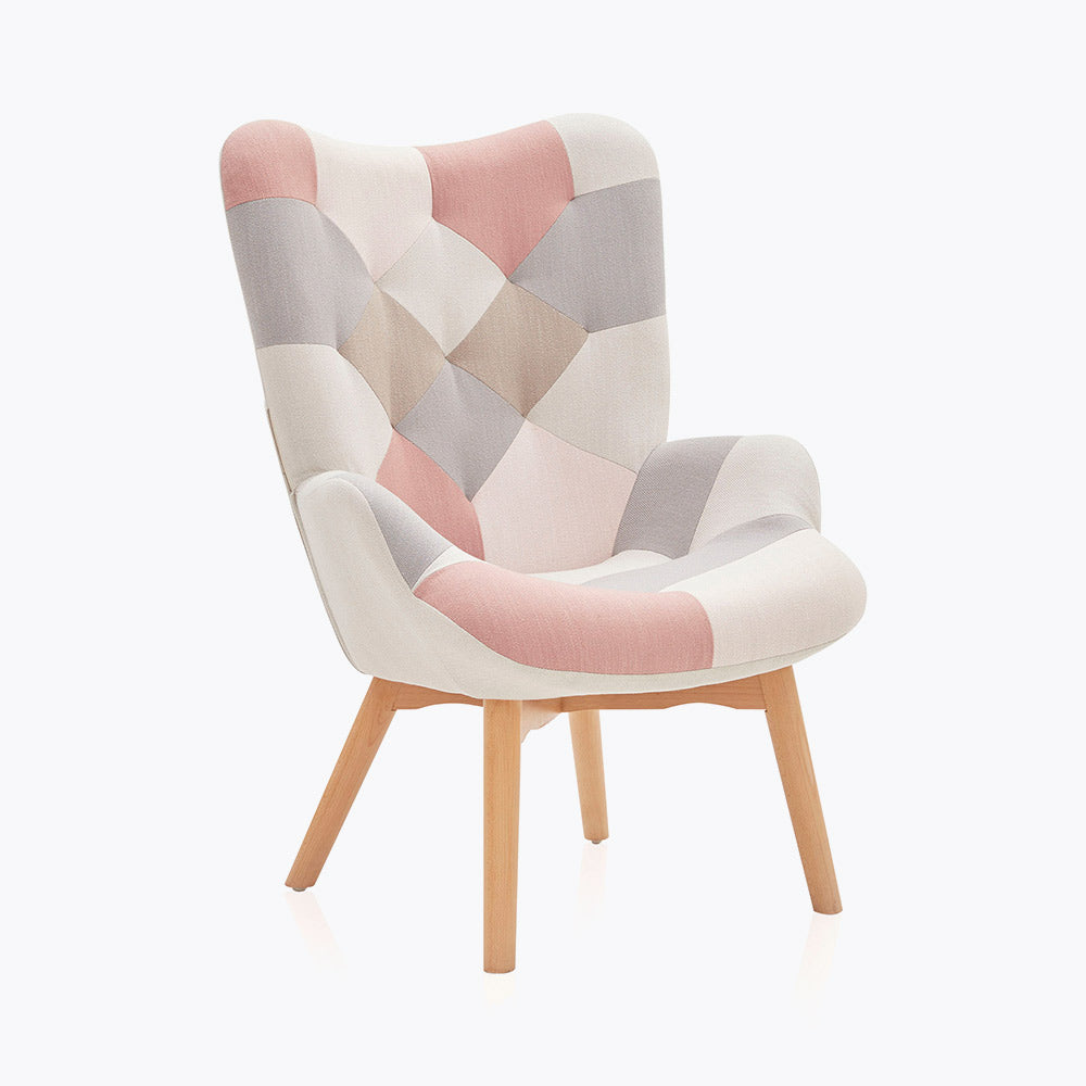 Paramount High Back Mid Century Modern Accent Chair