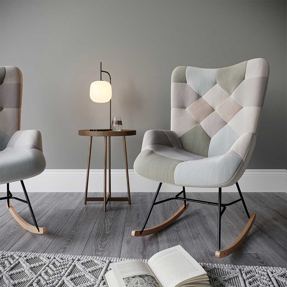 Paramount High Back Mid Century Modern Accent Chair