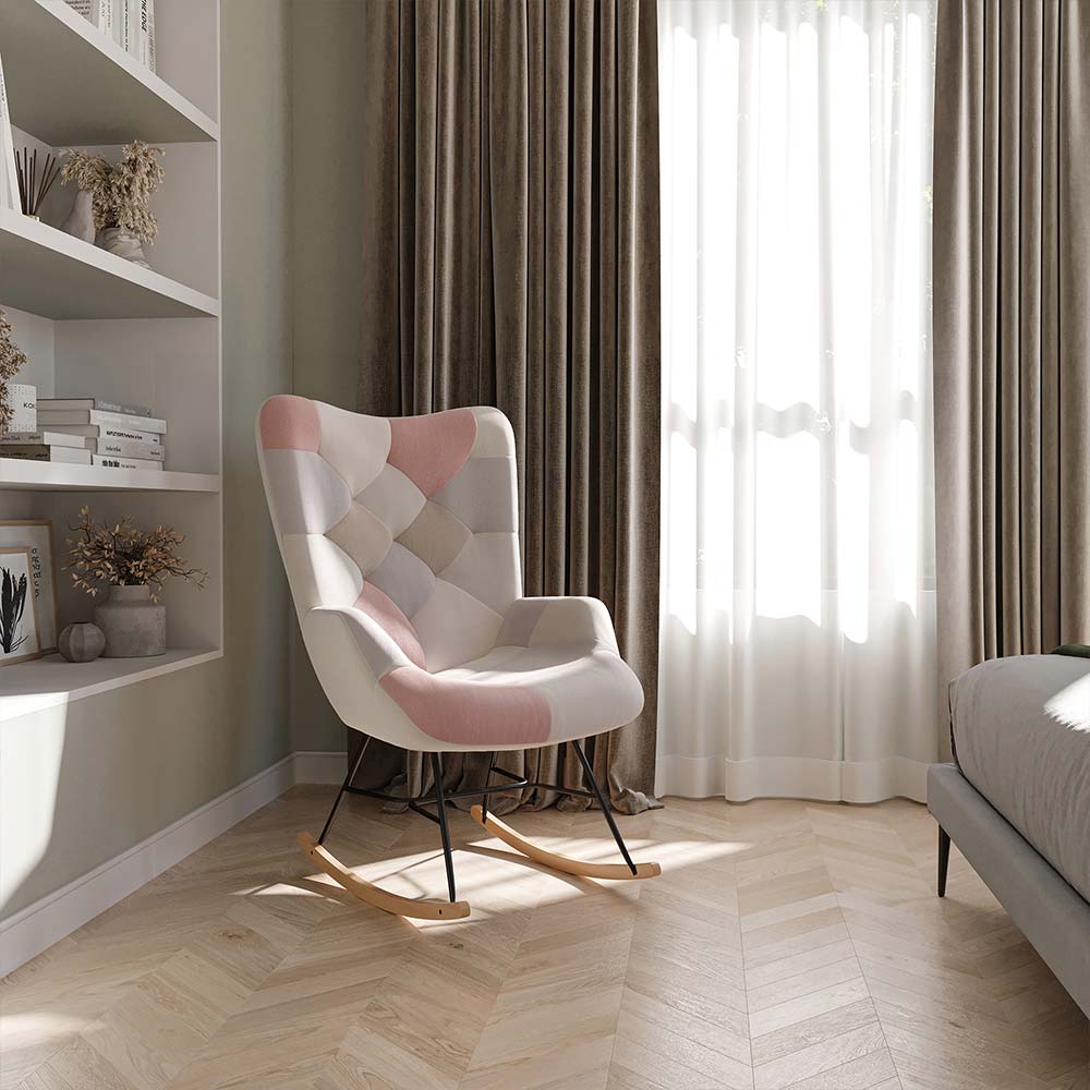 Paramount High Back Mid Century Modern Accent Chair