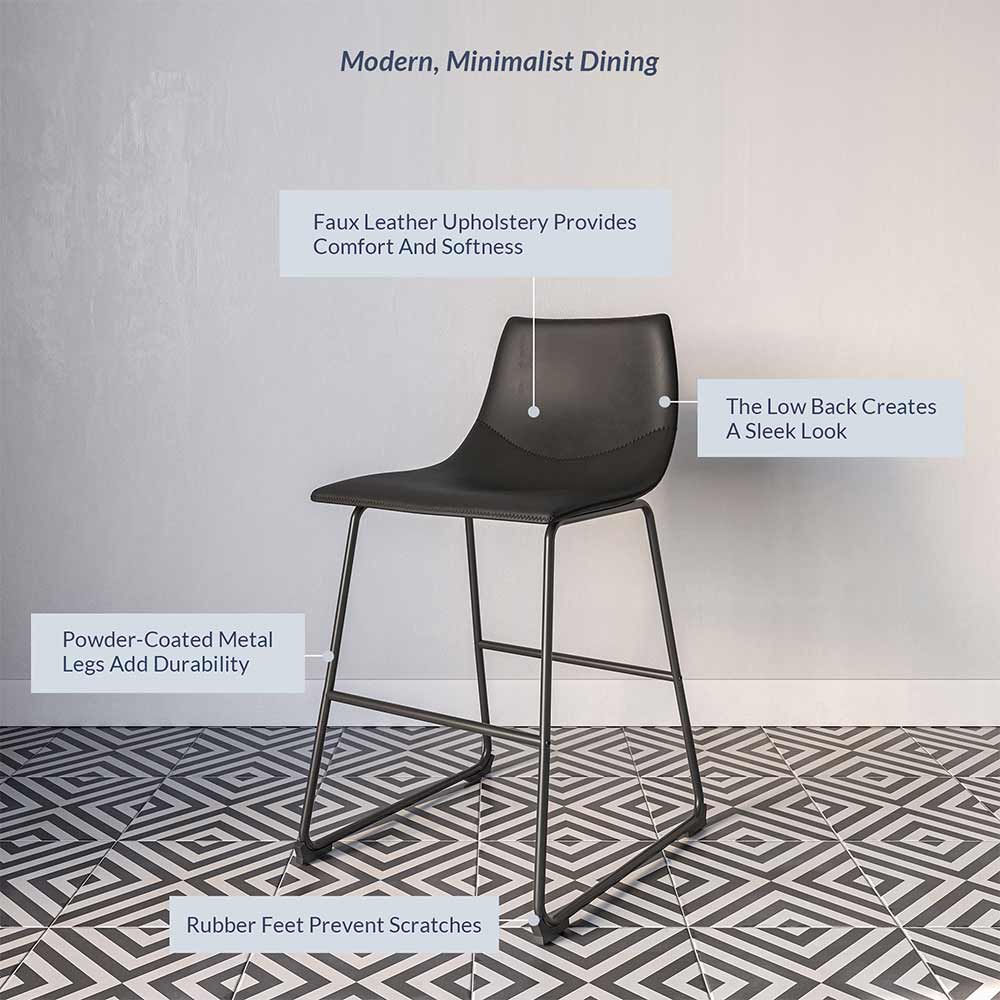 Zariah Counter Chair (Set of 2)